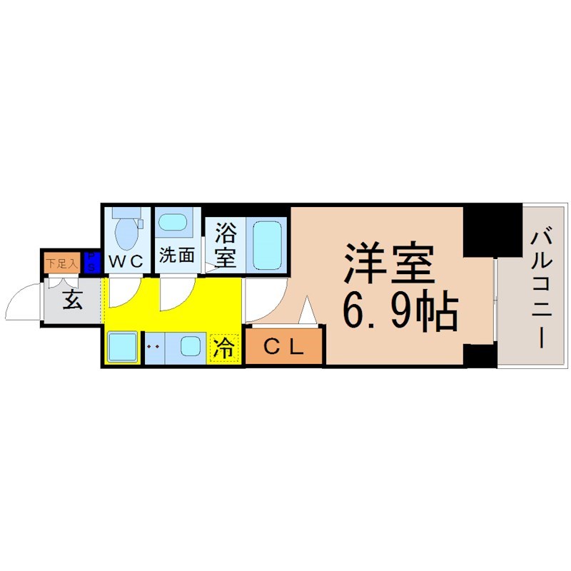 プレサンスＴＨＥ久屋大通レジェンドの間取り