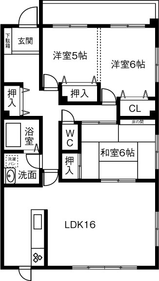 三旺マンション第２社台の間取り