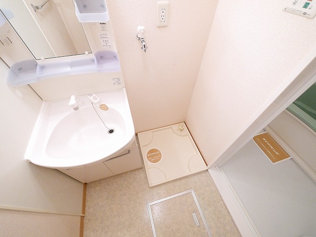 洗面設備　広い洗面スペース