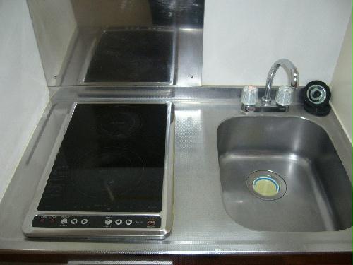 キッチン　電気コンロ２口