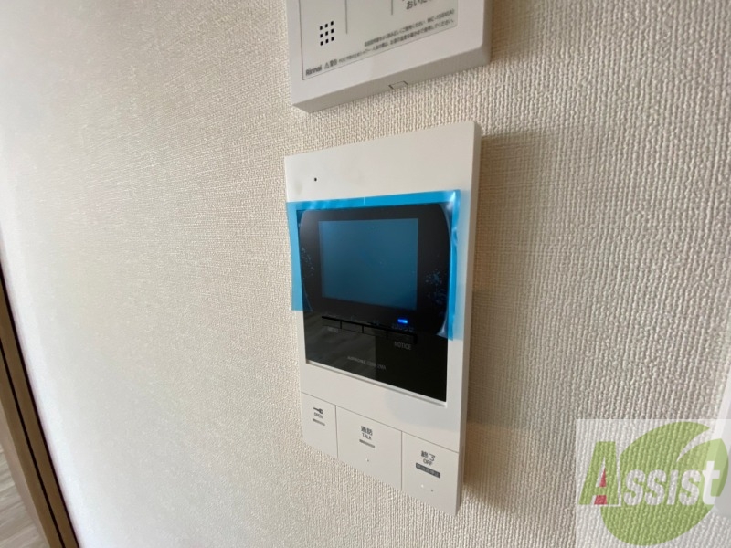 セキュリティ　ＴＶモニター付インターホンです。来客者の顔が見えるので安心！