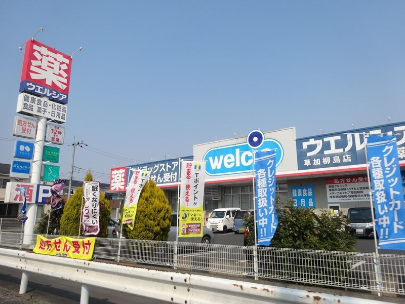 ドラックストア　ウエルシア草加柳島店（ドラッグストア）まで952m