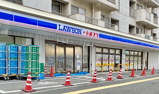 コンビニ　ローソン舟入南店（コンビニ）まで98m