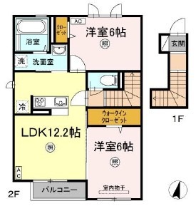 水島臨海鉄道 球場前駅 徒歩8分 2階建 築7年の間取り写真