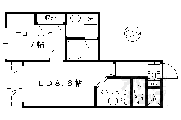 烏丸アネックスIIの間取り写真