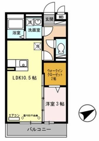 セジュール東阿保 A棟の間取り写真