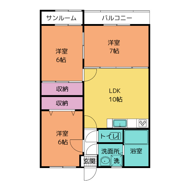 コスモス南の間取り