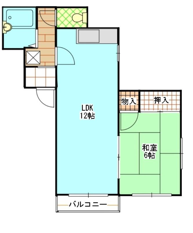 川井コーポの間取り