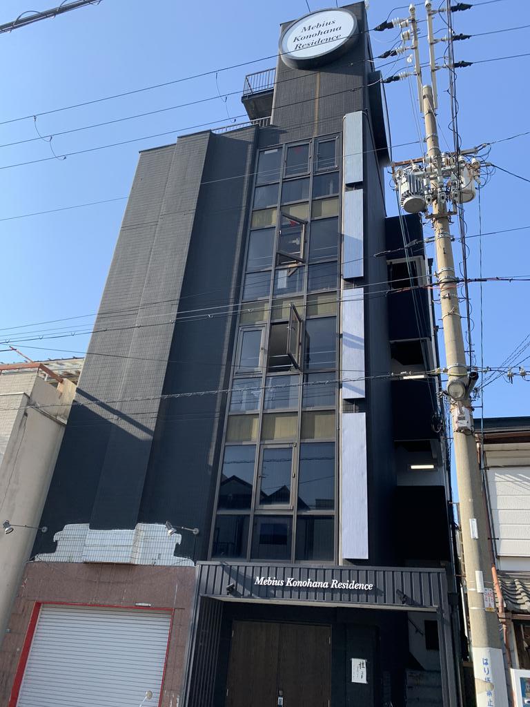 大阪市此花区四貫島のマンションの建物外観