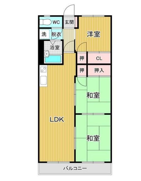 シティハイツ友の間取り