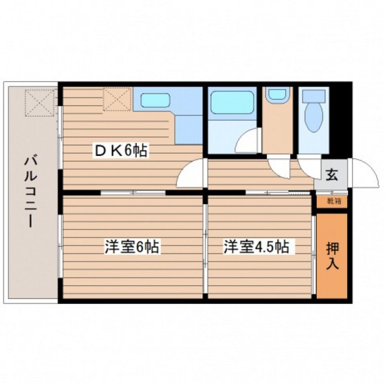 【広島市中区光南のマンションの間取り】