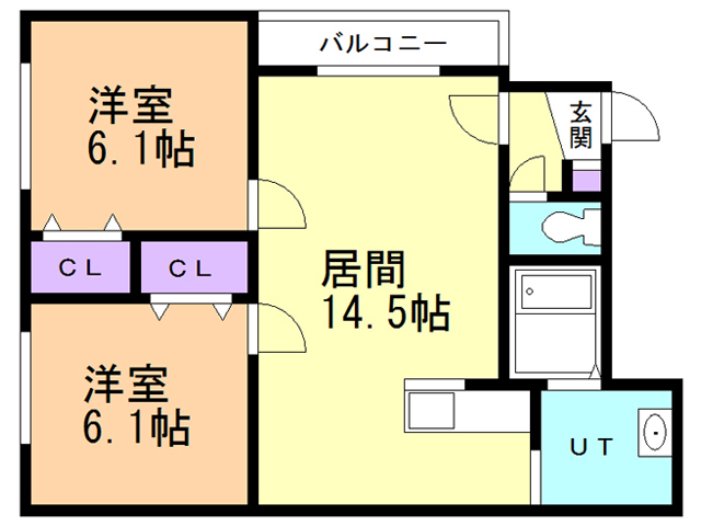 ベルディAの間取り