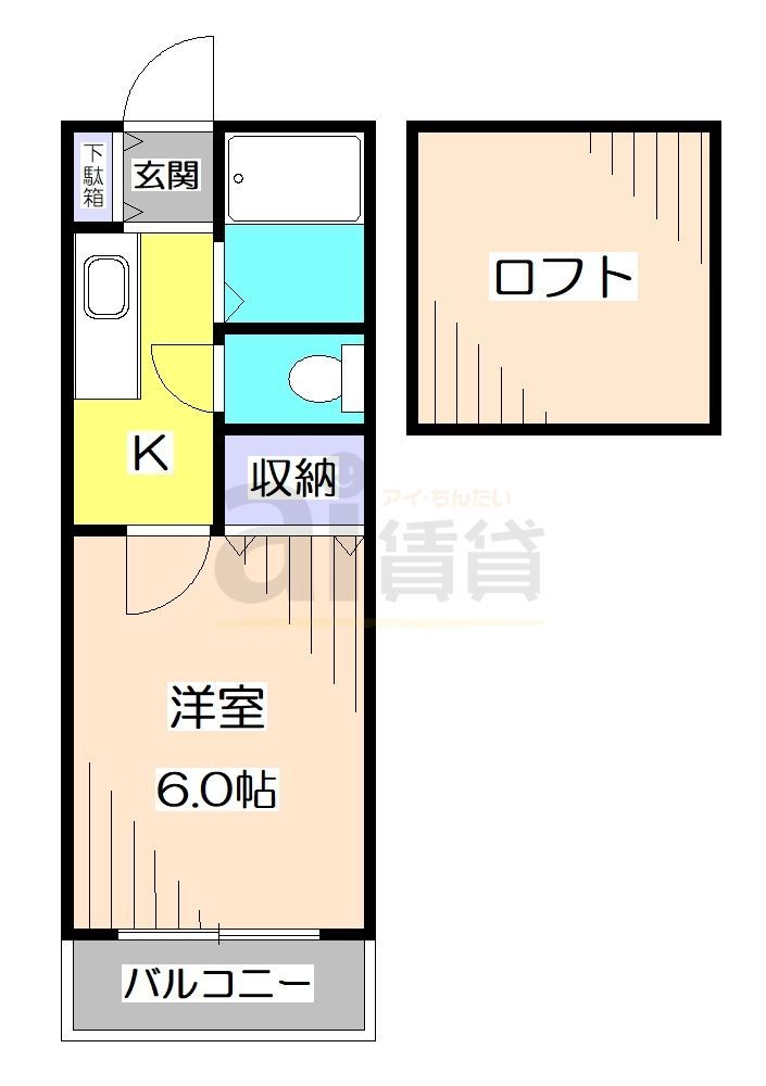 東京都練馬区石神井町７（アパート）の賃貸物件の間取り