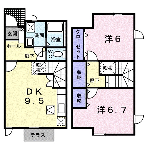 リリィホワイトIの間取り