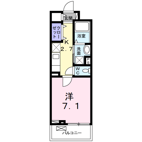 【ヴェルメゾン旭町の間取り】