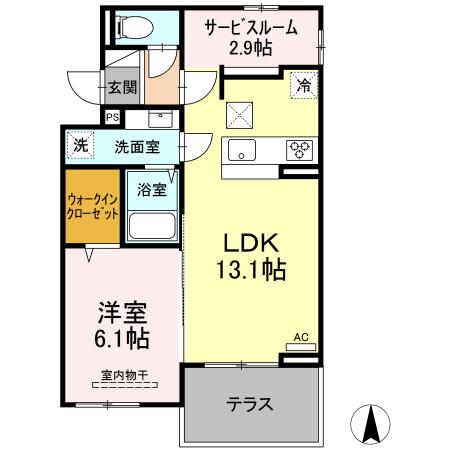 ガーデンテラスIIの間取り