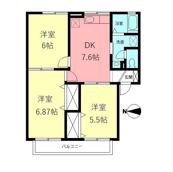 マーチ　梶塚の間取り