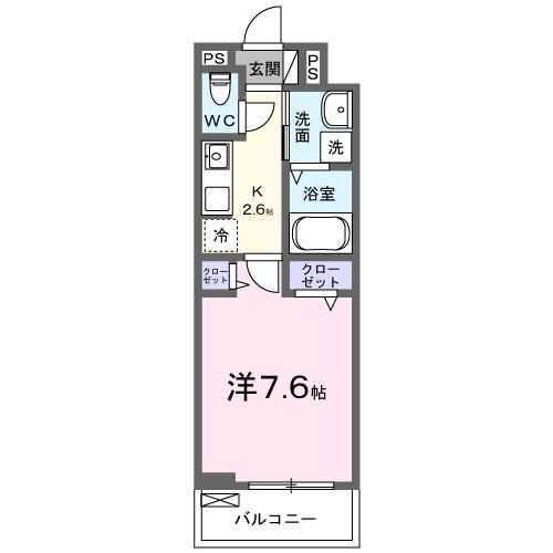 船橋市滝台のアパートの間取り