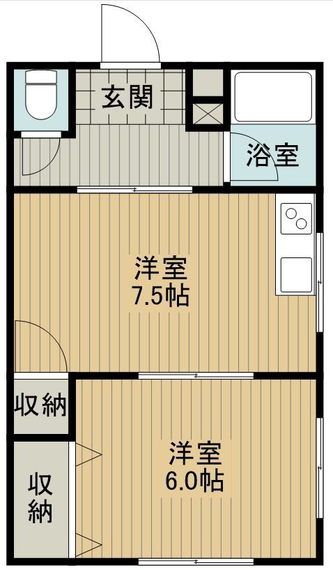 狭山市新狭山のマンションの間取り