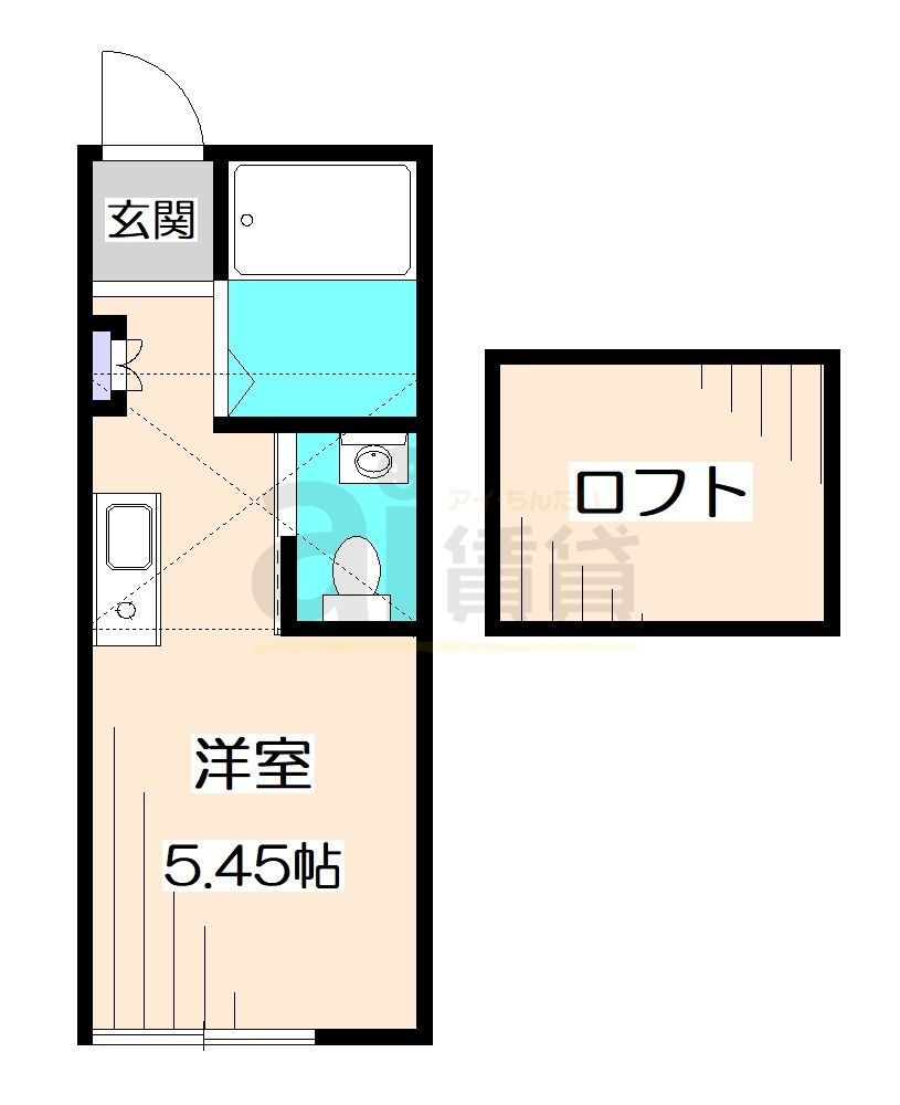 練馬区土支田のアパートの間取り