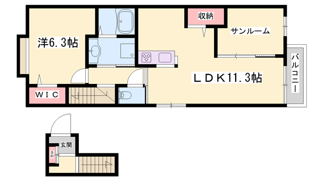 アンジュIIの間取り