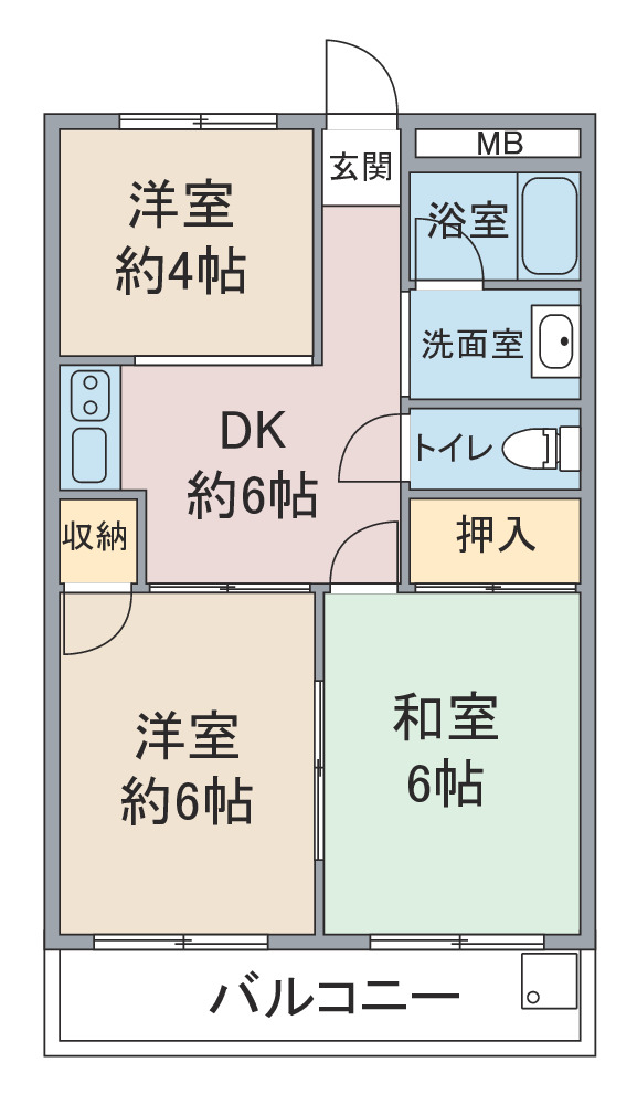 ベルメゾンの間取り