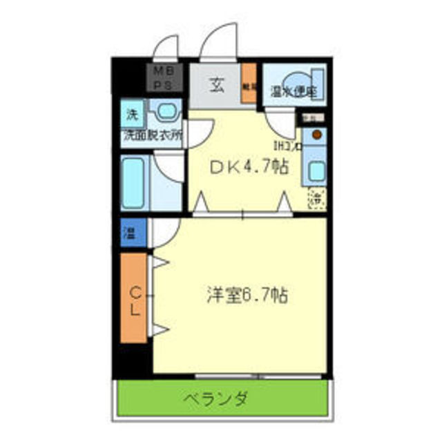 神戸市東灘区魚崎西町のマンションの間取り