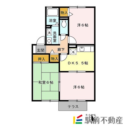 ミキハウス　Ａ棟の間取り