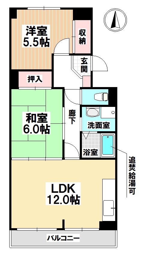 シャトー汐路の間取り