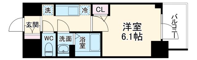 アドバンス大阪ストーリアの間取り