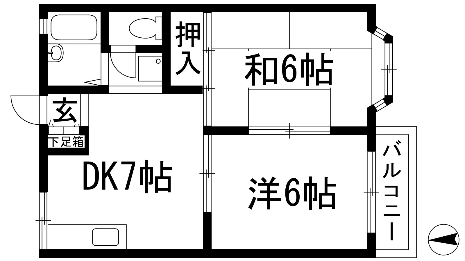 ル・シェール萩原の間取り