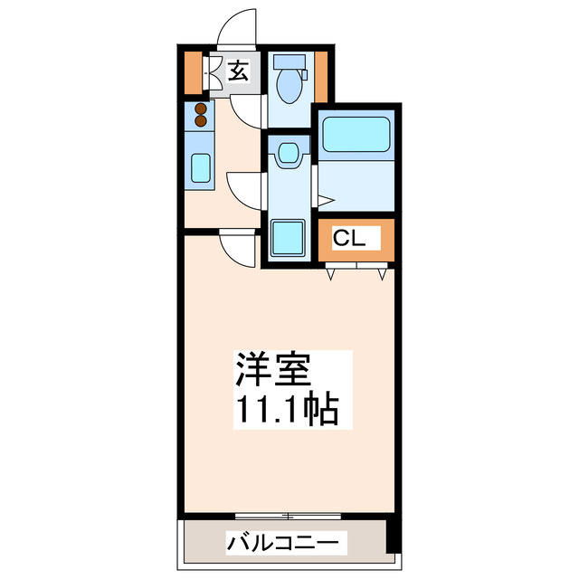 熊本市西区花園のマンションの間取り