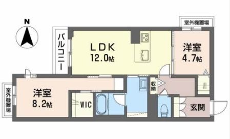 シャーメゾン　セレナイトの間取り