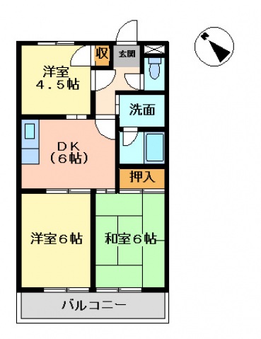 ベルフォーレ日根野の間取り