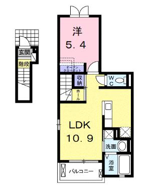 刈谷市泉田町のアパートの間取り