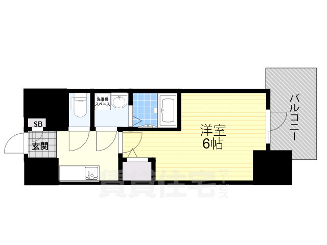 大阪市北区豊崎のマンションの間取り