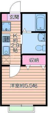 【江戸川区東瑞江のアパートの間取り】