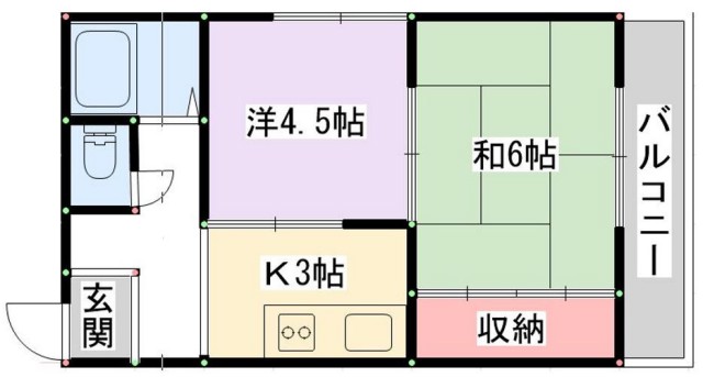 太秦マンションの間取り