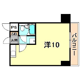 ライオンズマンション三宮の間取り