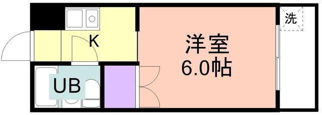 和歌山市南材木丁のマンションの間取り