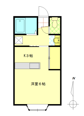 佐野市植野町のアパートの間取り