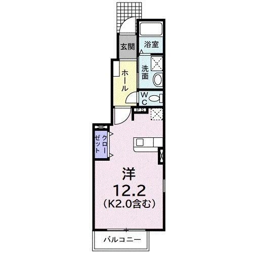 吉川市美南のアパートの間取り