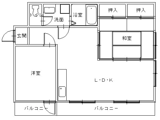 はやせマンションの間取り