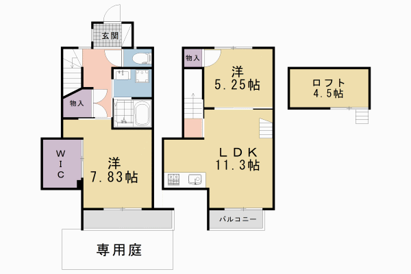 （仮称）コンフォール岩倉の間取り