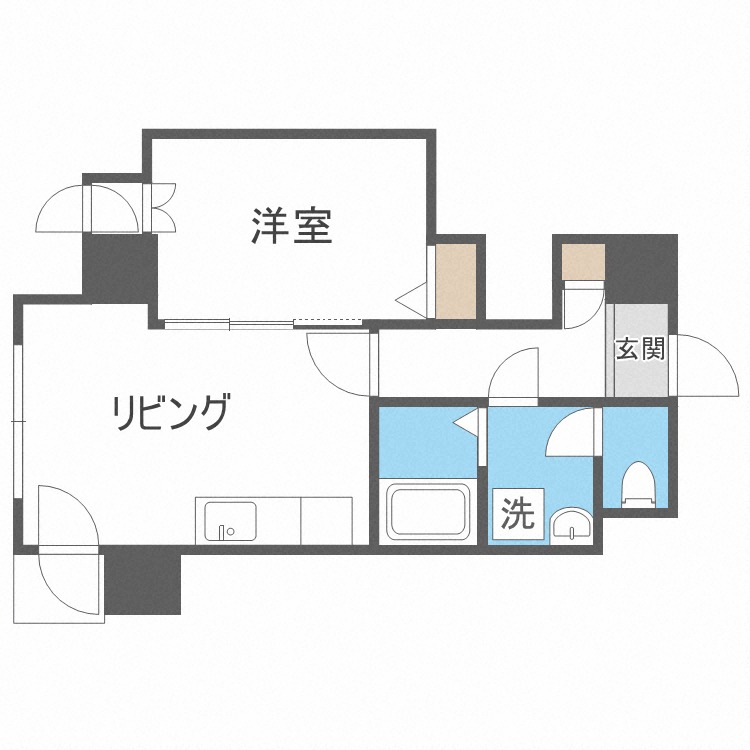 【コートロティ大通の間取り】