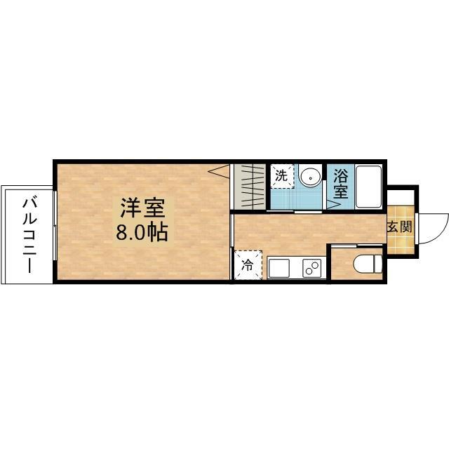 エヴァーグリーン思案橋の間取り