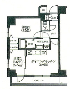 アイル プレミアム東京押上ノースの間取り