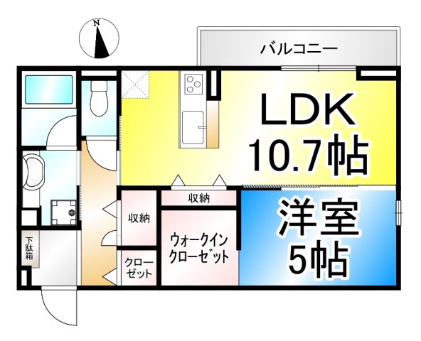 ハニーサックル（Honey Suckle）の間取り