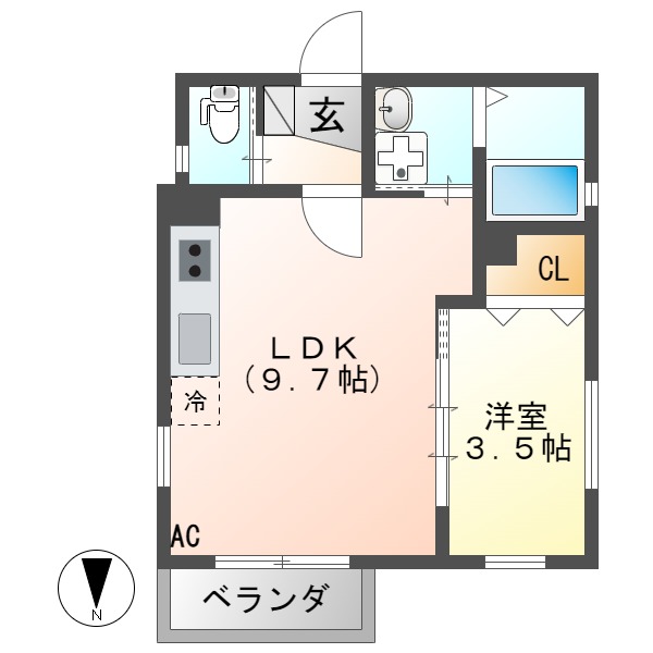 Infina岐阜の間取り