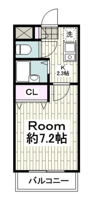 横浜市磯子区原町のマンションの間取り